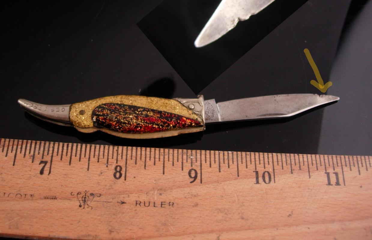 Ges Gesch FIGURAL BIRD / antique folding pocket knife
