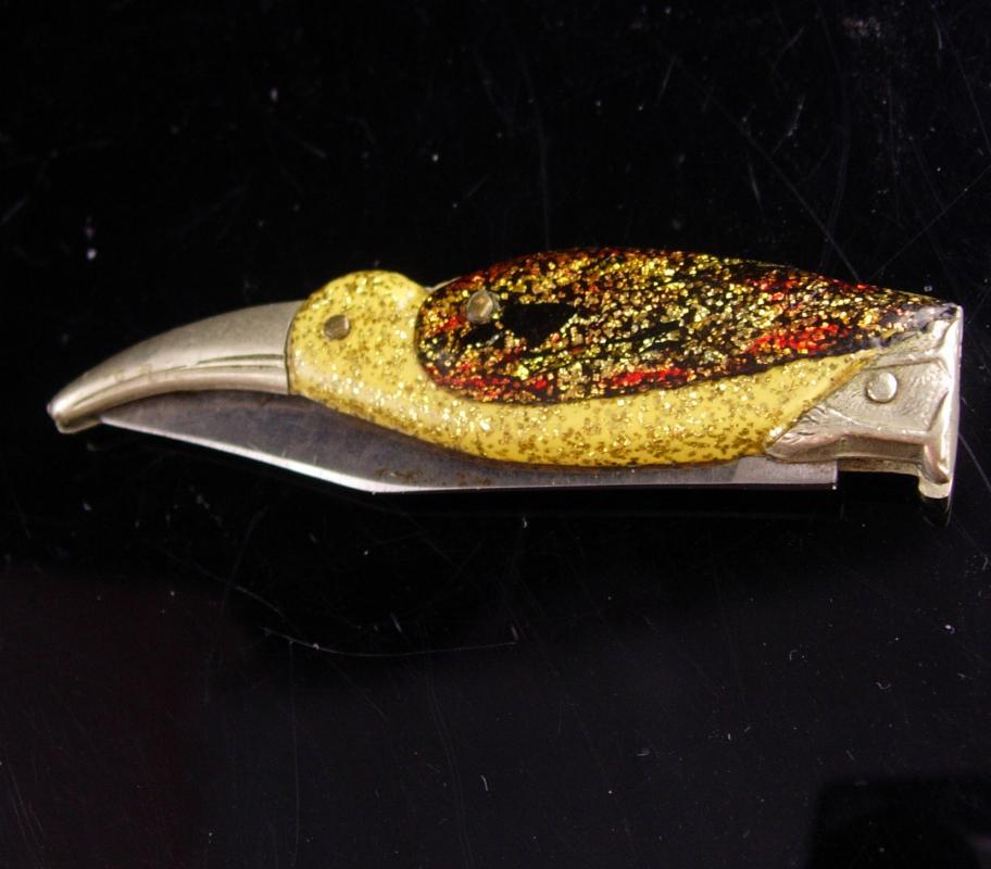 Ges Gesch FIGURAL BIRD / antique folding pocket knife