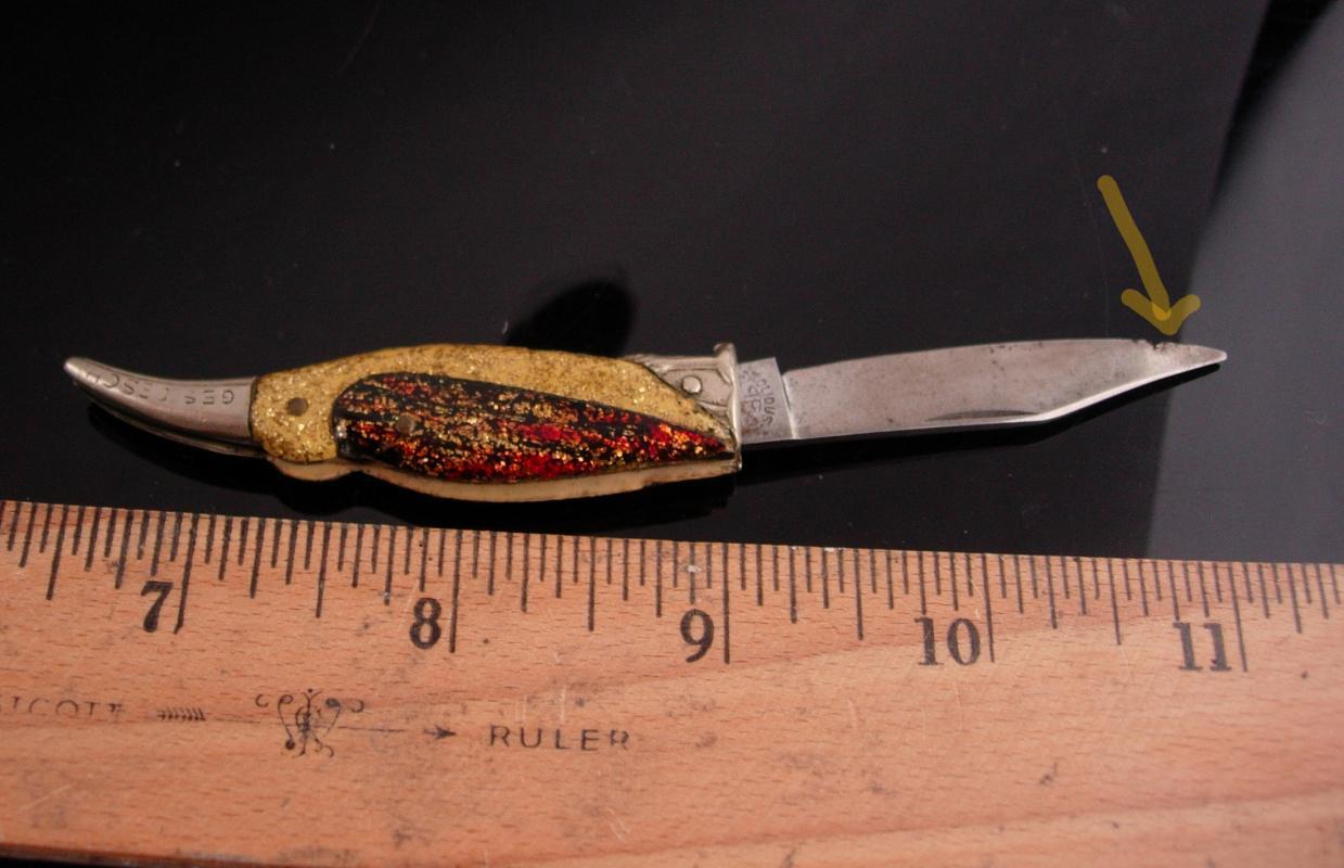 Ges Gesch FIGURAL BIRD / antique folding pocket knife