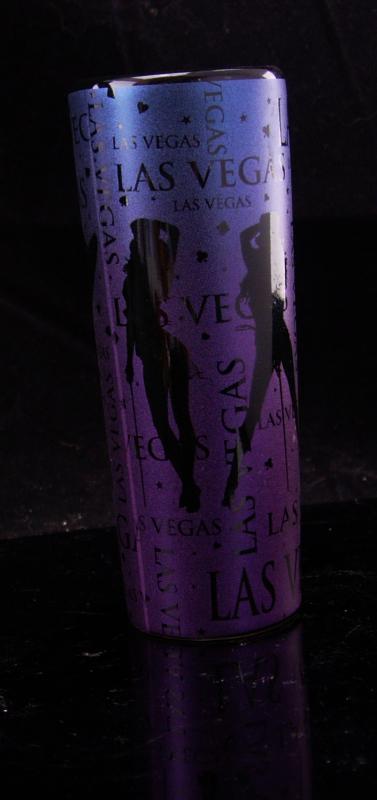 Erotic Shot Glasss / Vintage Purple iridescent / Double shot glass / show girl with top hat / Bartender gift / gift for dad / new years gift