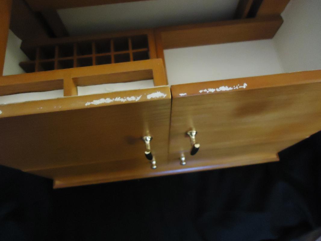 Huge Cosmetic organizer / wood case / Lori Greiner / never used / maple color / vanity accessory / gift for her danish modern design 16x12x8