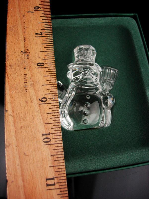 Waterford SNOWMAN ornament / marquis Crystal / Vintage German christmas gift / grandmother gift /