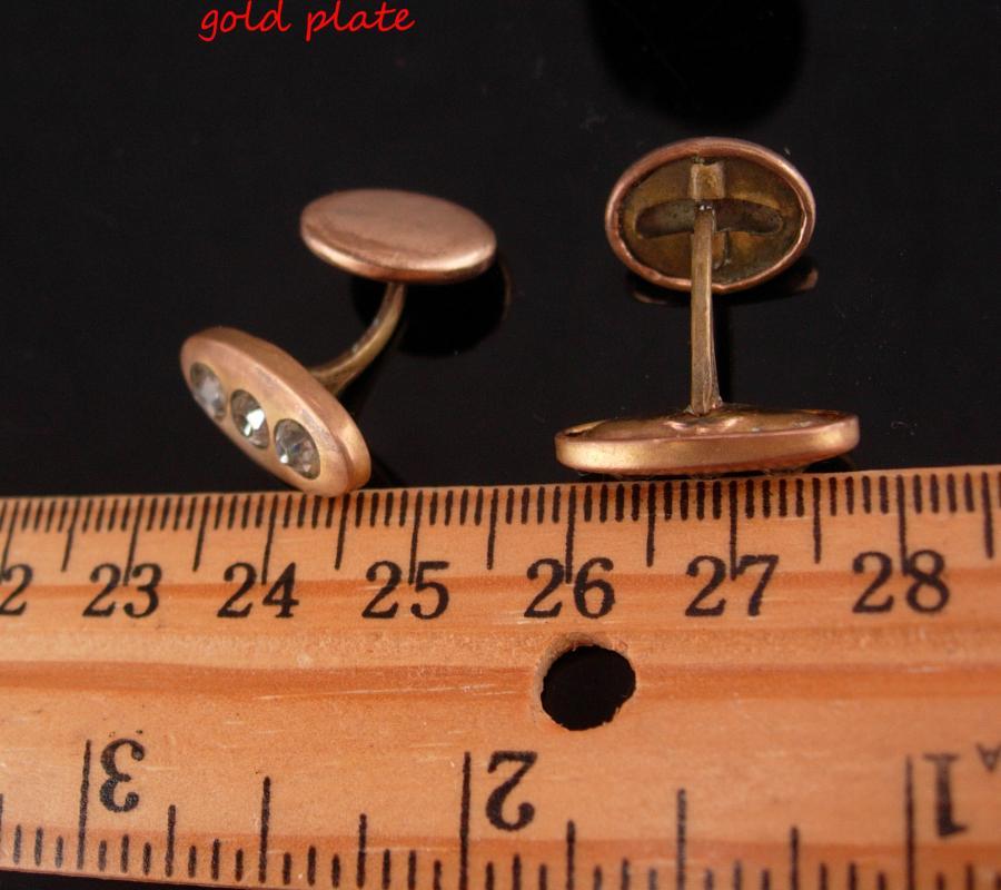 Antique cufflinks / victorian set / gold groom cufflinks / wedding estate jewelry / tuxedo cufflinks / anniversary gift for him
