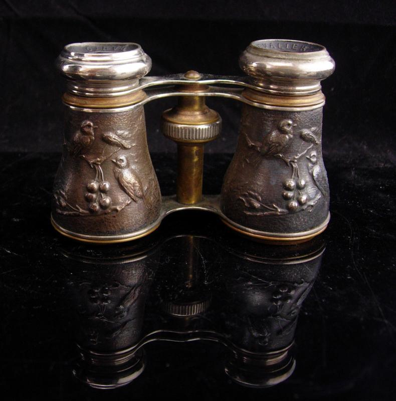 Antique French Opera glasses / bird watcher gift / victorian jumelles glasses / original pouch / Paris chevalier glasses / steampunk gift