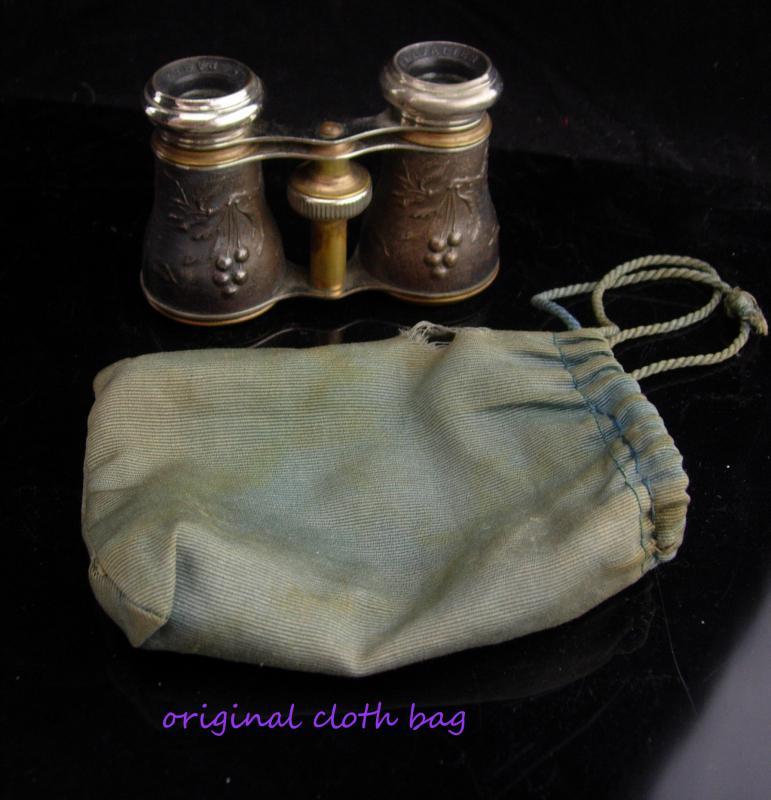 Antique French Opera glasses / bird watcher gift / victorian jumelles glasses / original pouch / Paris chevalier glasses / steampunk gift