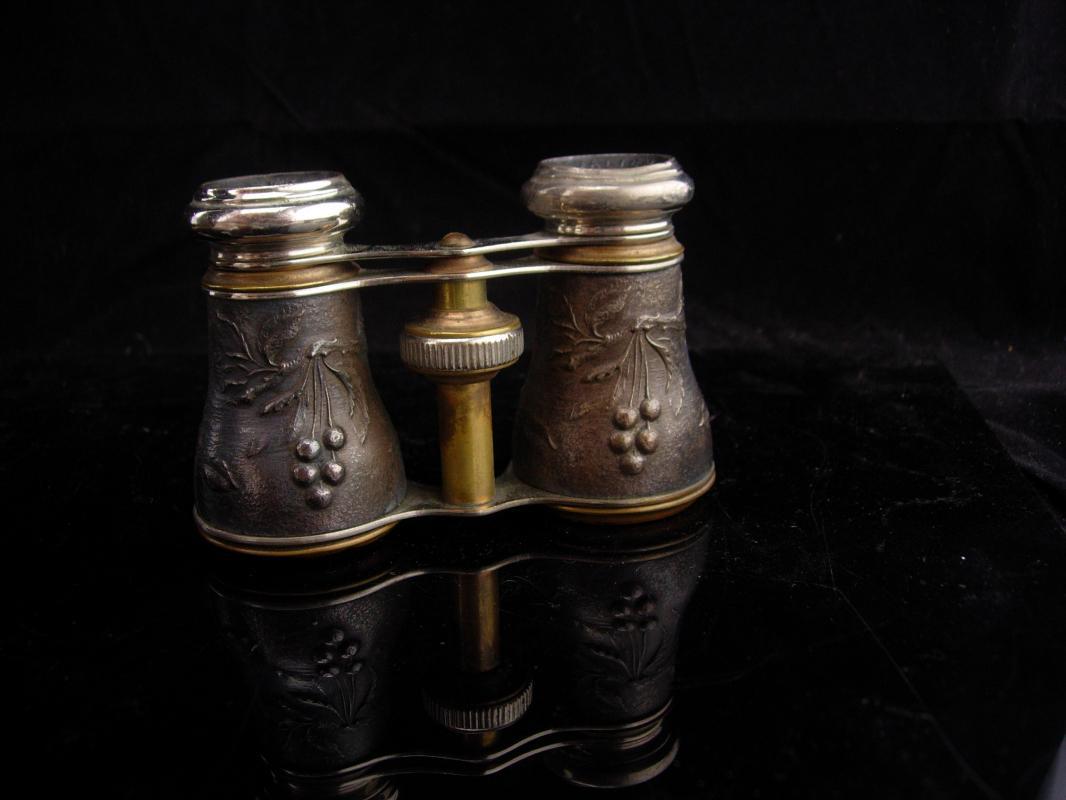 Antique French Opera glasses / bird watcher gift / victorian jumelles glasses / original pouch / Paris chevalier glasses / steampunk gift