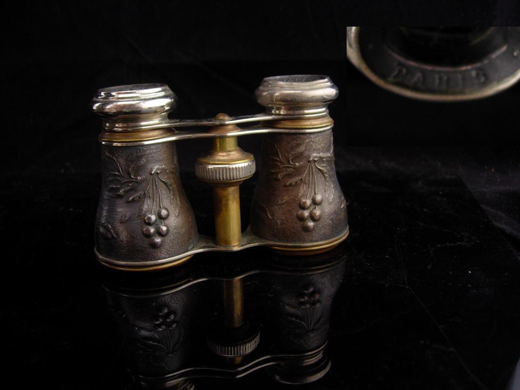 Antique French Opera glasses / bird watcher gift / victorian jumelles glasses / original pouch / Paris chevalier glasses / steampunk gift