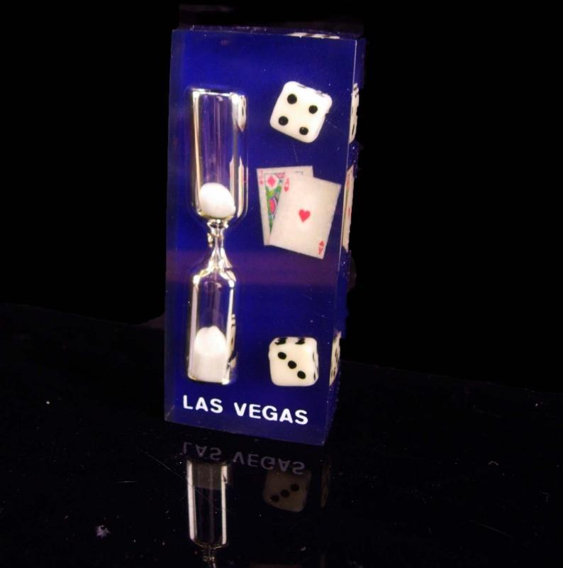 Novelty Dice paperweight / Vintage High Rollers egg timer / casino Las Vegas / Lucky cards gambling gift / bachelor party / groomsmen gift