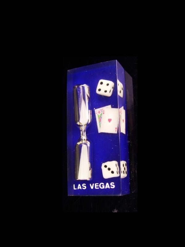 Novelty Dice paperweight / Vintage High Rollers egg timer / casino Las Vegas / Lucky cards gambling gift / bachelor party / groomsmen gift