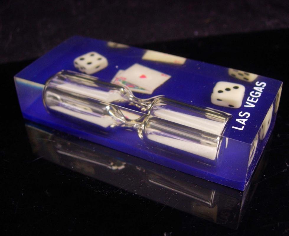 Novelty Dice paperweight / Vintage High Rollers egg timer / casino Las Vegas / Lucky cards gambling gift / bachelor party / groomsmen gift