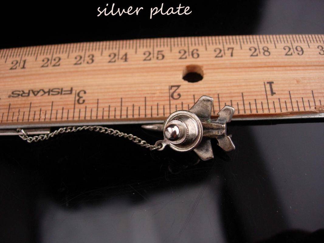Vintage f16 Jet Tie Tack / Airplane / Aerospace / Air Force Pilot gift / silver jet Pin / Fathers Day / aeronautical engineer graduation
