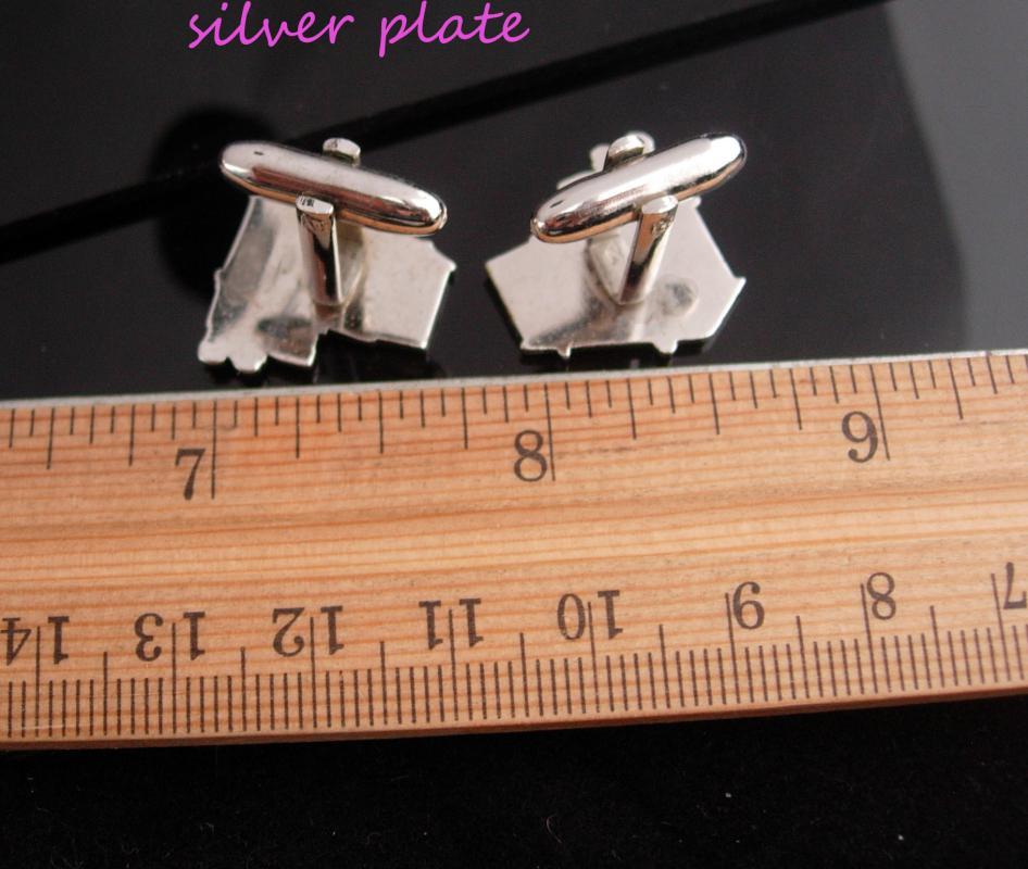 Retro 50's Cufflinks / soda fountain / diner set / Vintage Silver Cufflinks / Cook Chef gift / Business Restaurant / novelty gift/ soda jerk