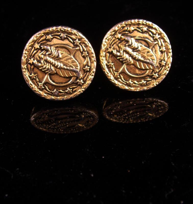 SCORPIO Cufflinks / Vintage mens gift / gold Horoscope set / October November birthday / Astrology / anniversary gift / scorpion stars