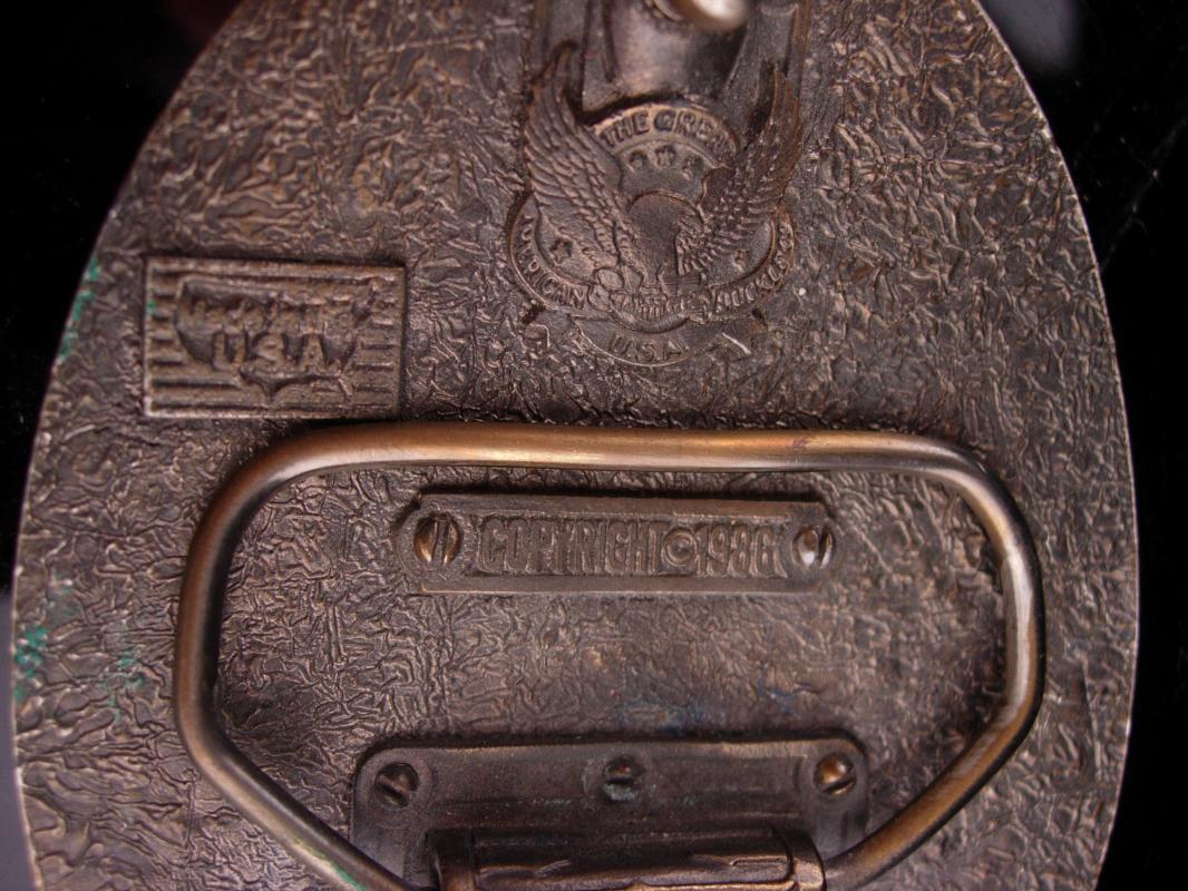1986 Eagle BUCKLE / United States of America / flag buckle / biker gift / Patriotic American flag / Political buckle made in USA