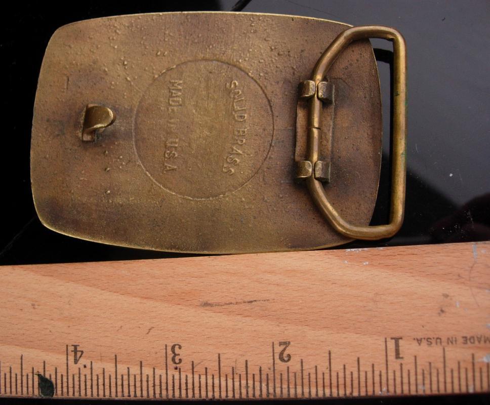 Vintage Dog BUCKLE / golden retriever / Hunting dog / Pointer Spaniel / animal lover / brass duck buckle / mens cool hunter made in usa