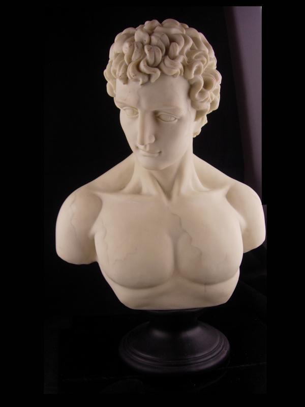 Signed Nude bust / David statue / 17