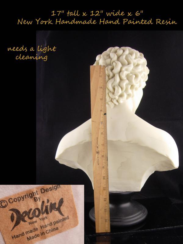 Signed Nude bust / David statue / 17