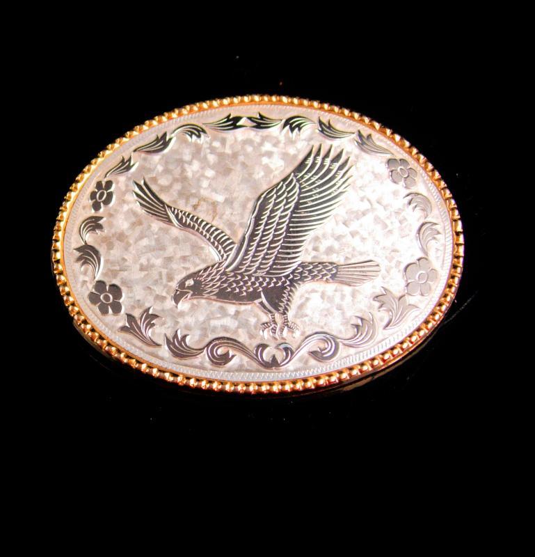Eagle BUCKLE / Patriotic buckle / military gift / Political freedom / gold silver biker belt buckle / oval vintage mens buckle
