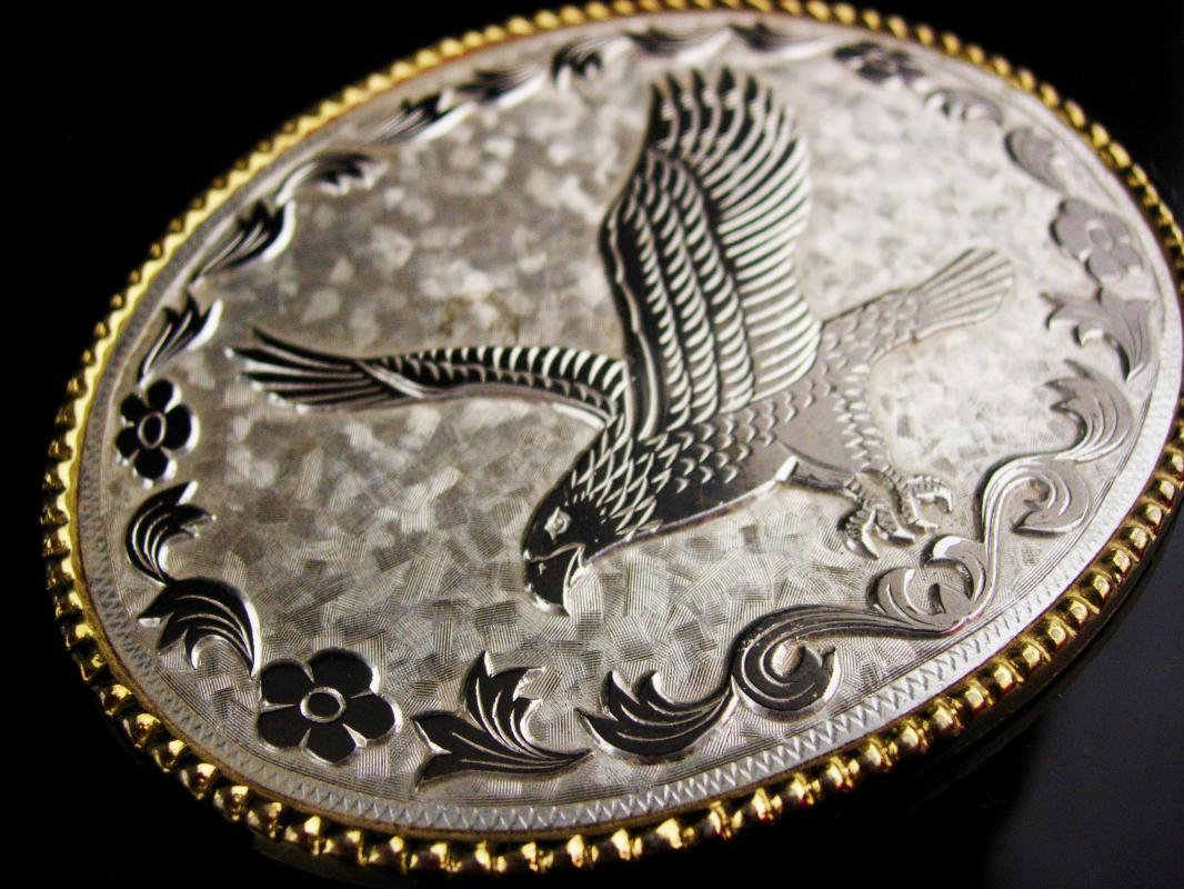 Eagle BUCKLE / Patriotic buckle / military gift / Political freedom / gold silver biker belt buckle / oval vintage mens buckle