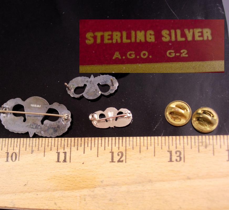 Vintage sterling military medal set / Parachutist Badge lot / Jump Wings / silver wings / parachute Award / Veteran Birthday / Retirement