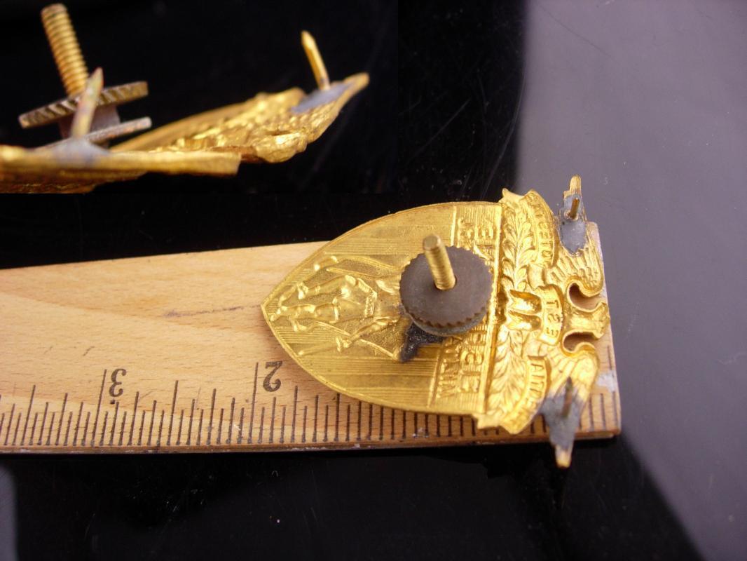 Vintage Fishburne military Badge / military academy / Army JROTC / robert E lee / Military school hat badge / cadet shield badge