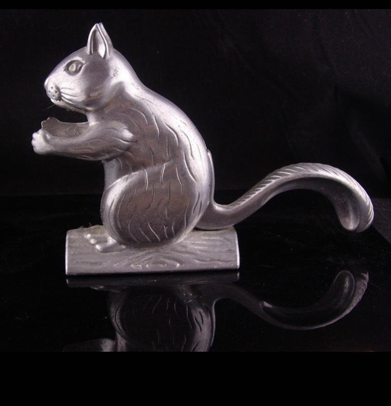 Squirrel nutcracker - vintage metal kitchen gift - animal lover gift - novelty nutcracker - animated squirrel - bachelor party gift