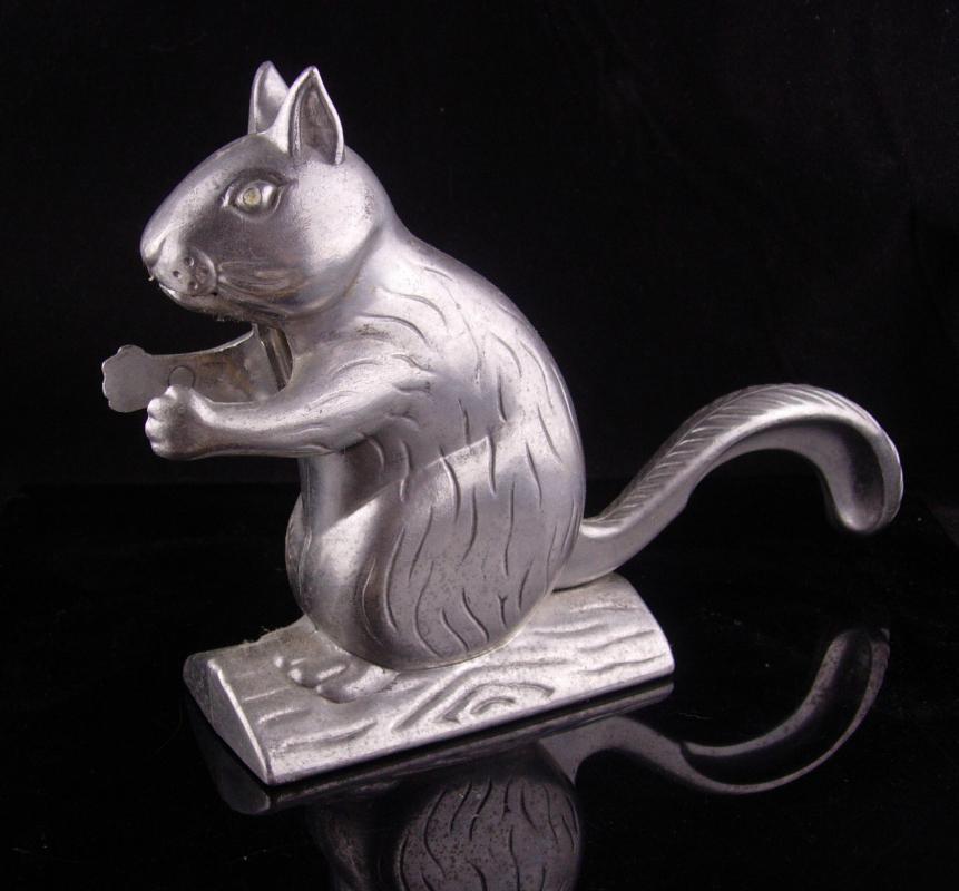 Squirrel nutcracker - vintage metal kitchen gift - animal lover gift - novelty nutcracker - animated squirrel - bachelor party gift