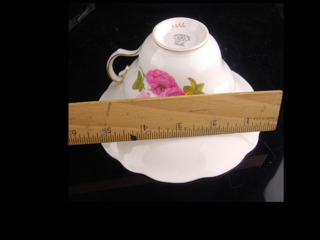 Vintage blue teacup - EB Foley bone china tea cup - Pink roses flower Tea Cup saucer set - Fine bone china - mother of the bride gift