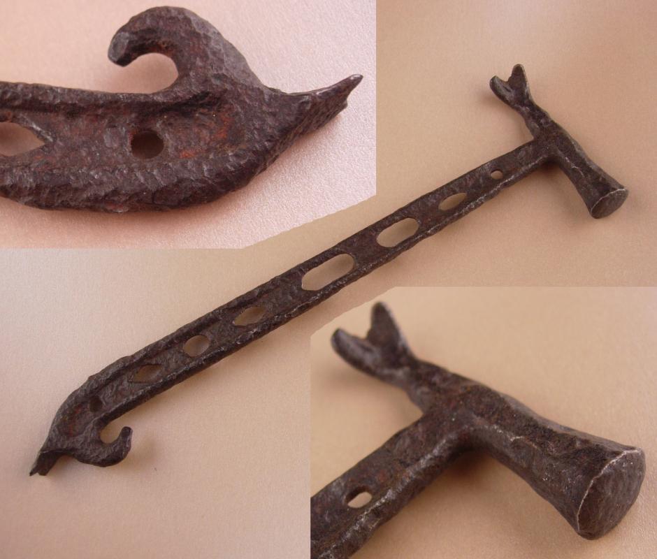 Antique Tool - Primitive hammer - blacksmith tool - saddle maker gift - hand forged steel - Tack remover - boat builder tool gift for him