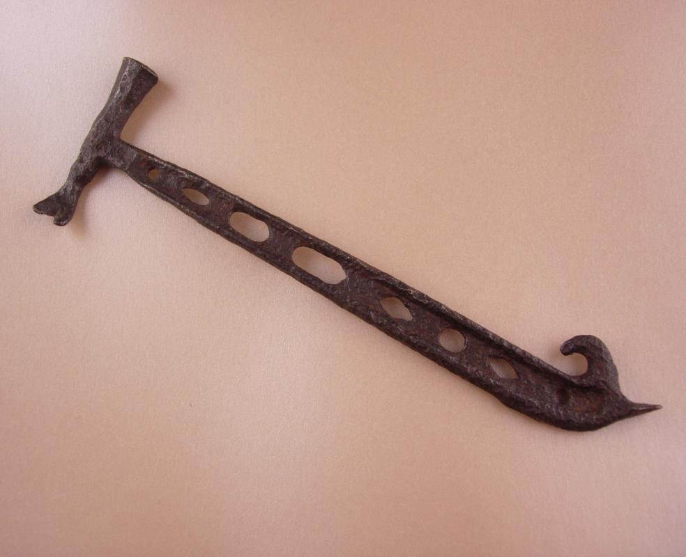 Antique Tool - Primitive hammer - blacksmith tool - saddle maker gift - hand forged steel - Tack remover - boat builder tool gift for him