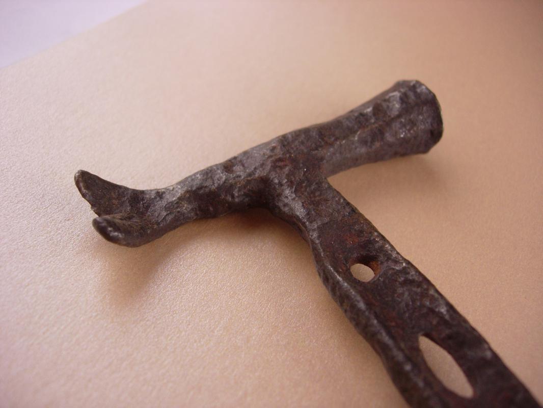 Antique Tool - Primitive hammer - blacksmith tool - saddle maker gift - hand forged steel - Tack remover - boat builder tool gift for him