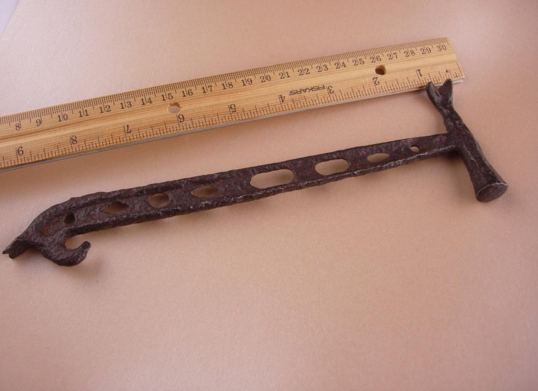 Antique Tool - Primitive hammer - blacksmith tool - saddle maker gift - hand forged steel - Tack remover - boat builder tool gift for him