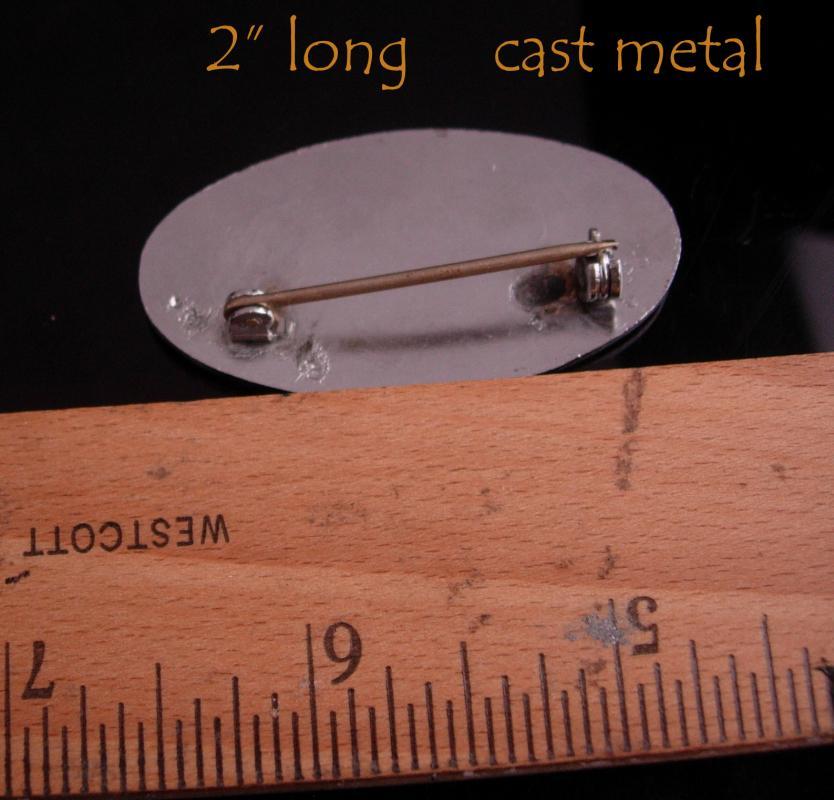 Vintage Employee pin - silver badge - Vintage Cast Metal - Centri-Spray Corp 3104 - Employee Metal Badge Livonia Michigan identification