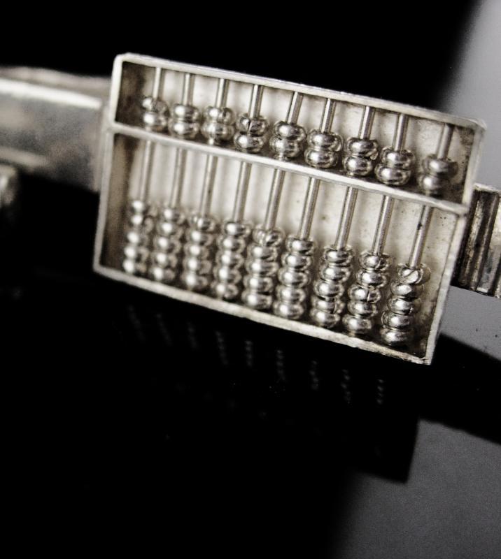 Sterling Abacus cufflinks set - WORKING Abacus Tie clip - Math mechanical Professors gift - Graduation gift - mens silver cufflinks set