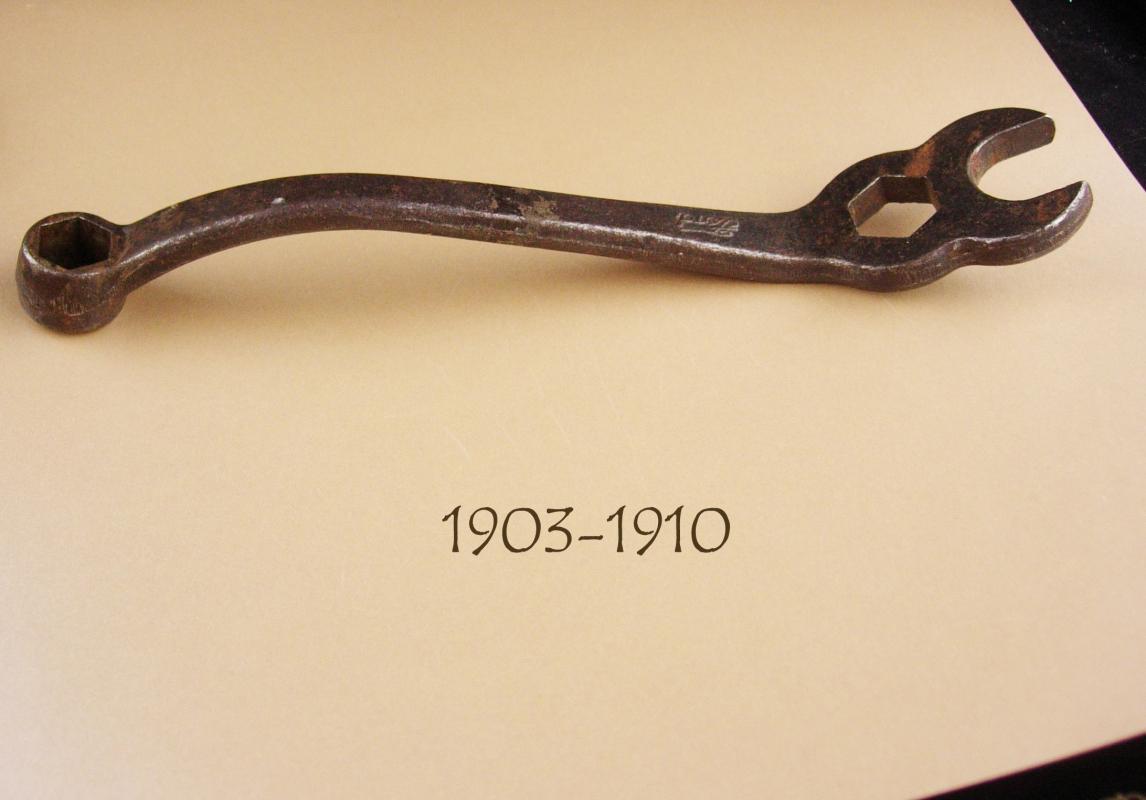 Antique Model T Wrench - Vintage tool - Mechanic gift - Combination wrench - Spark Plug & Cylinder Head Bolt - Ford automobile Hex Open End