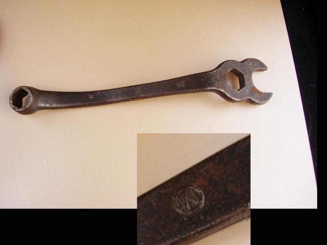 Antique Model T Wrench - Vintage tool - Mechanic gift - Combination wrench - Spark Plug & Cylinder Head Bolt - Ford automobile Hex Open End