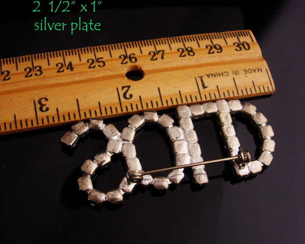 Vintage SOLD pin / silver Rhinestone Brooch / realtor pin / Real Estate Sales / Birthday gift / salesman pin / housewarming gift