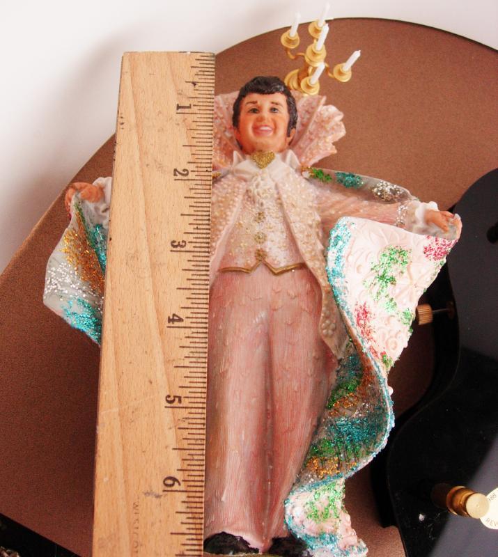 Vintage Liberace figurine - music box - Aldon figurine - candelabra - Grand Piano music box - Mr showmanship - Ltd Edition 1988 gay interest