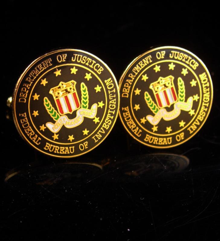 Vintage FBI Cufflinks / Federal Bureau of Investigation / eagle shield Cufflinks / enamel Eagle / Shield Law Enforcement graduation gift