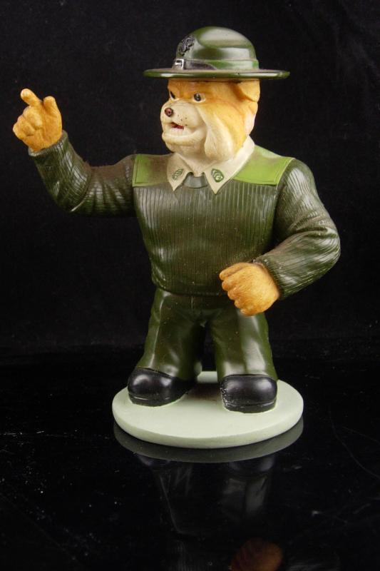 Vintage Marine bulldog figurine - Marine Drill instructor statue - limited edition - veteran marine gift - Fathers Day - gift for dad