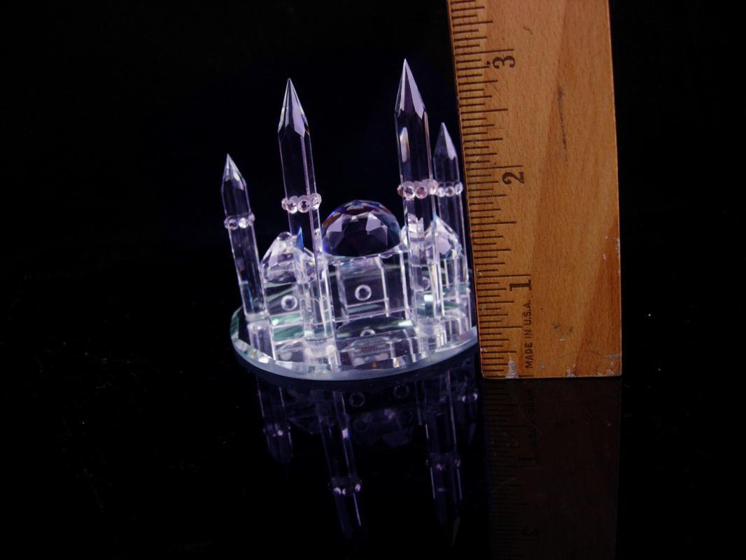 Swarovski Taj Mahal - miniature crystal palace - Ottoman Empire - mirror base - Persian wedding palace - mausoleum architecture shrine