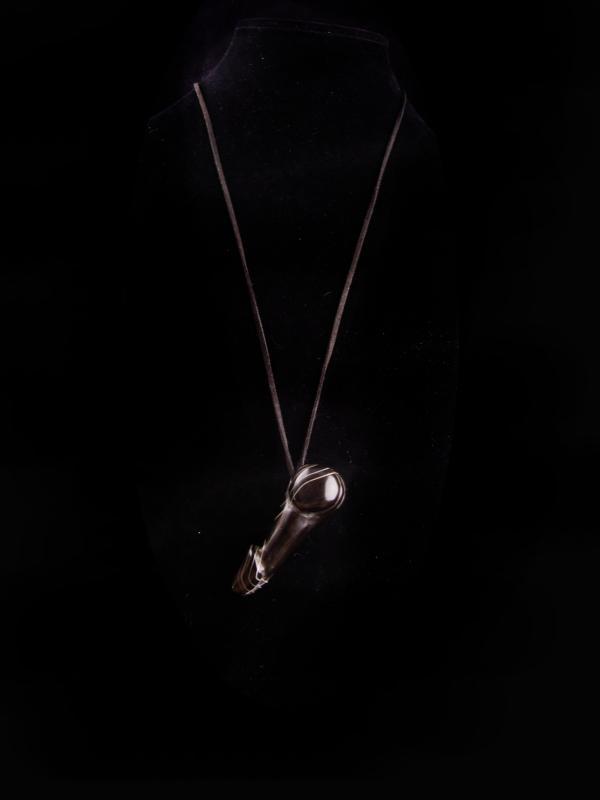 Male Figural Pendant / phallic necklace / Vintage Banded Agate / Talisman / Gay Interest / erotic figural / Phallus Bachelorette mature
