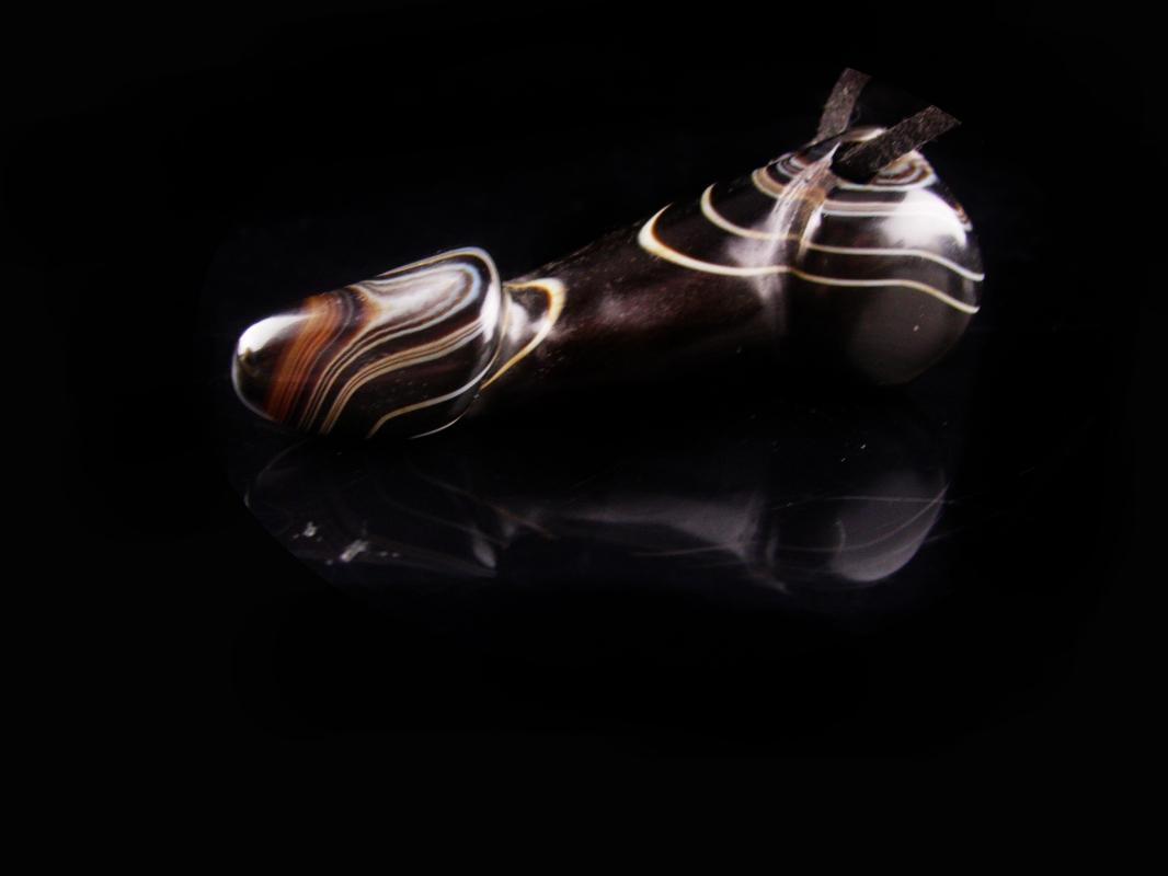 Male Figural Pendant / phallic necklace / Vintage Banded Agate / Talisman / Gay Interest / erotic figural / Phallus Bachelorette mature