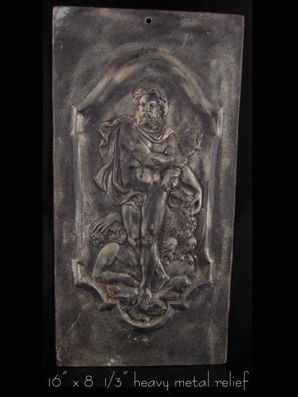 Antique Relief Plaque - Zeus Greek God - 16