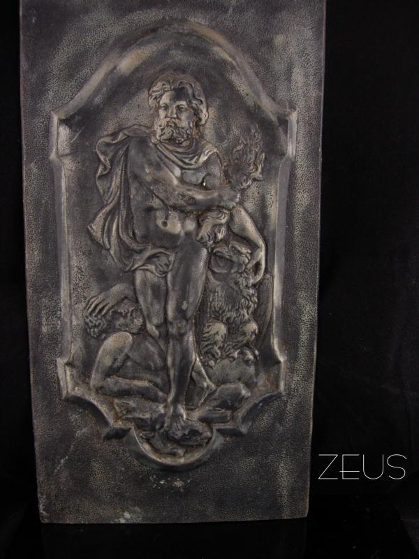 Antique Relief Plaque - Zeus Greek God - 16