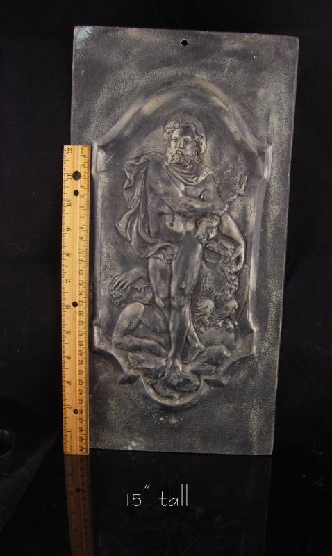 Antique Relief Plaque - Zeus Greek God - 16