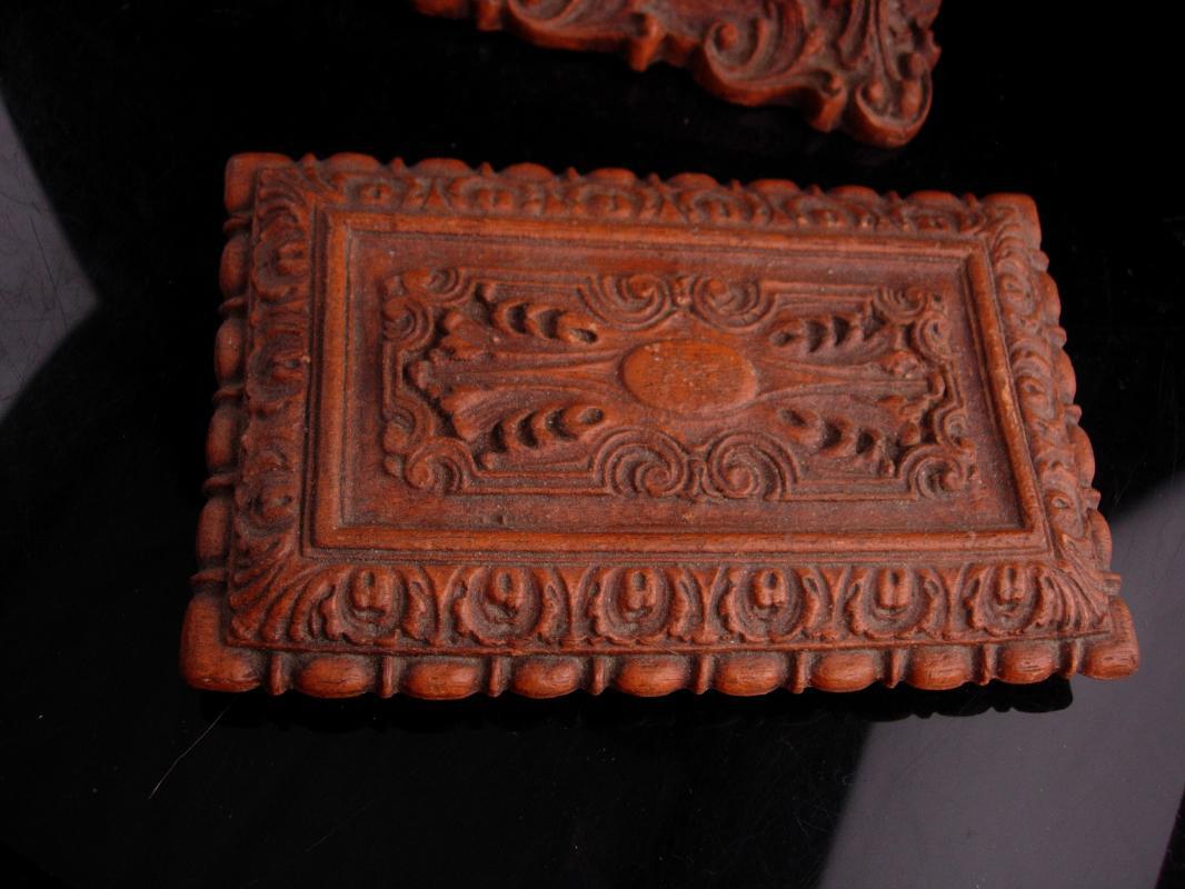 Antique Coffin box Victorian Bible case miniature coffin casket ornate baroque carving Trinket jewelry dresser heirloom vintage chest