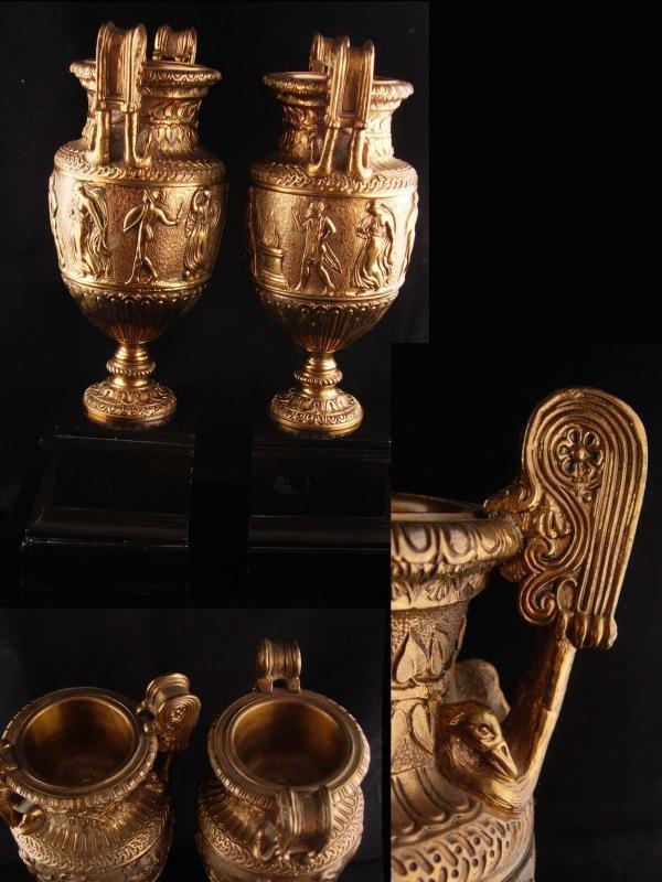 Antique greek Urns - erotic mantle sconce - 14
