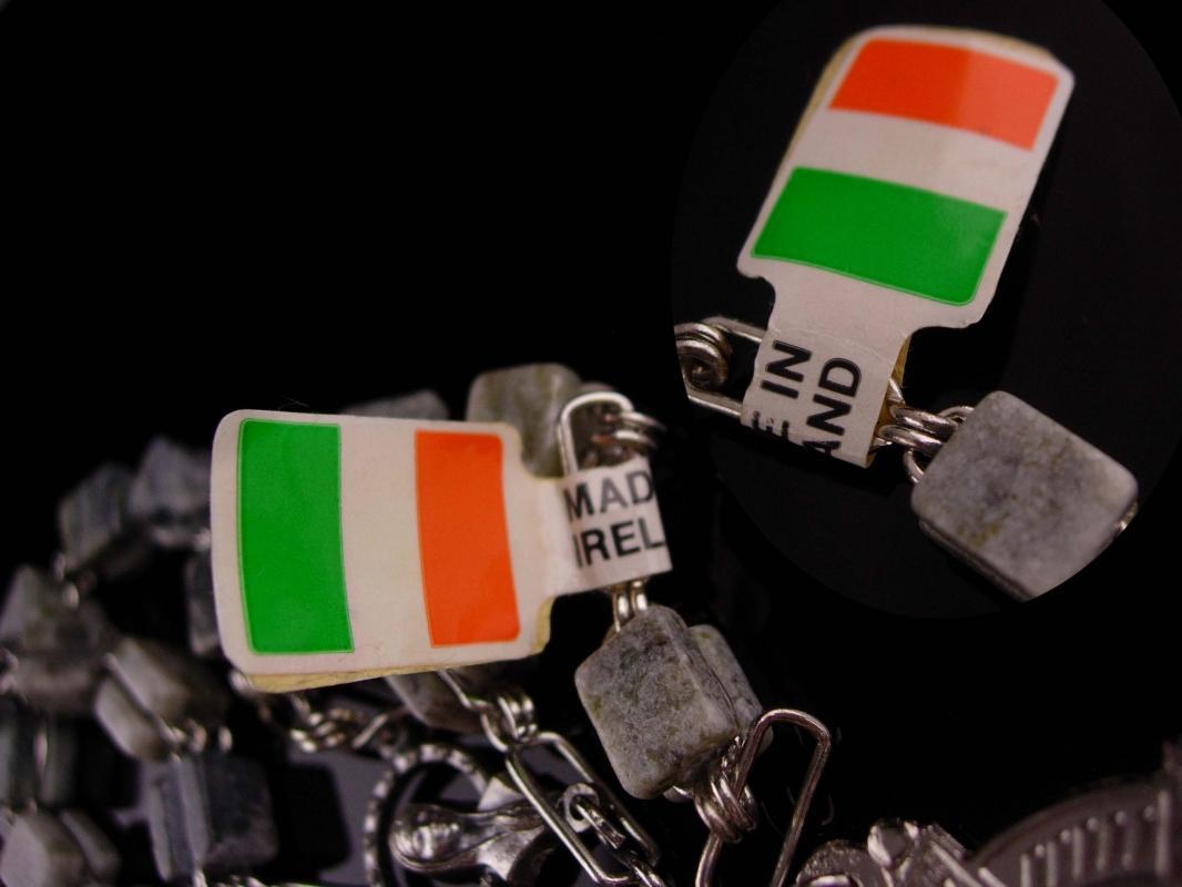 Irish Rosary - Connemara Marble - Irish wedding - celtic cross - Silver Crucifix - Irish Blessing -Ireland Gift