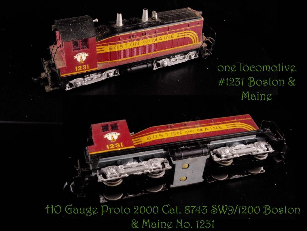 8 Vintage Model Trains - Kadee - Boston locomotives - train collection - Lion Chief - life like metal Railroad HO lot